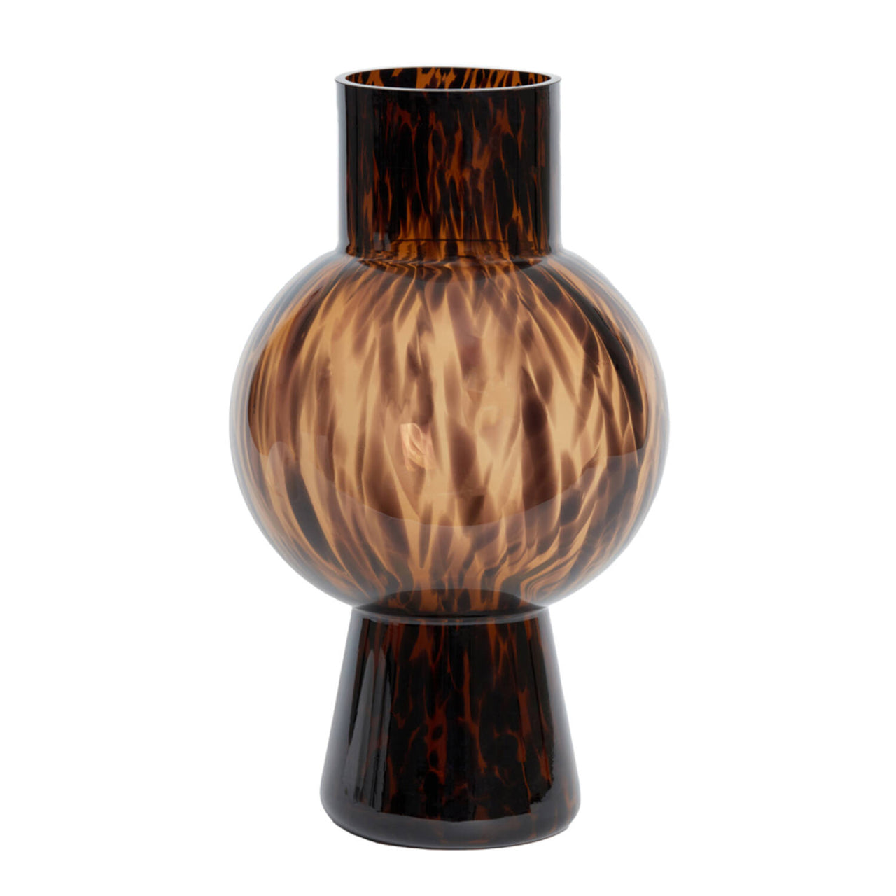 Light & Living Narra Brown Glass Vase
