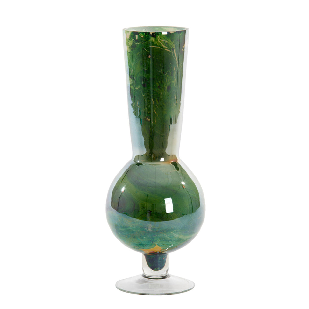 Light & Living FABIANA Glass Vase - Green