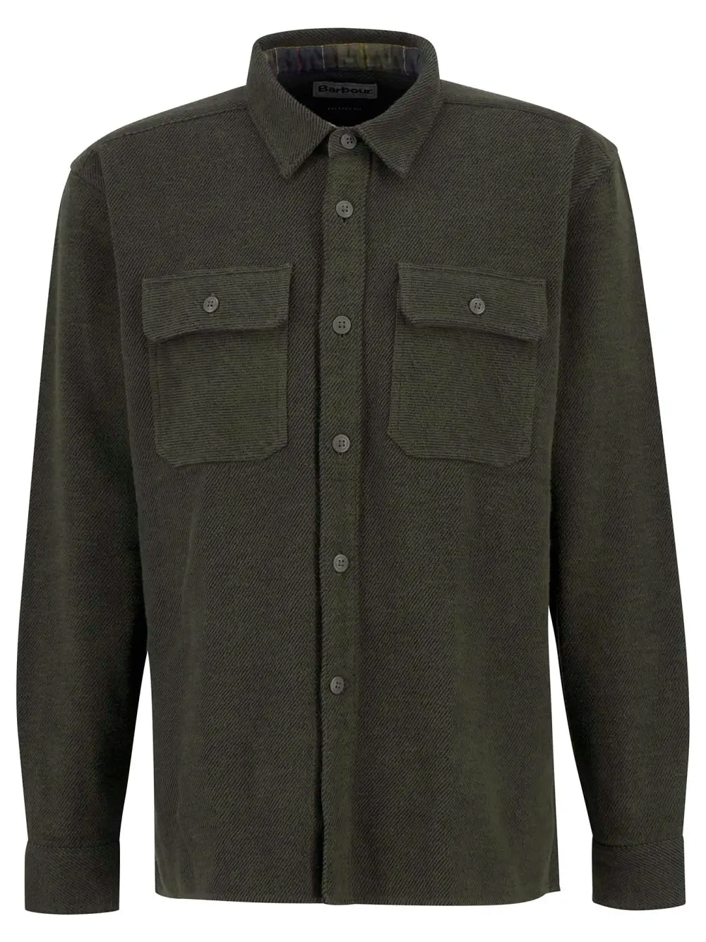 Barbour Baystone Relaxed Twill Shirt - Olive