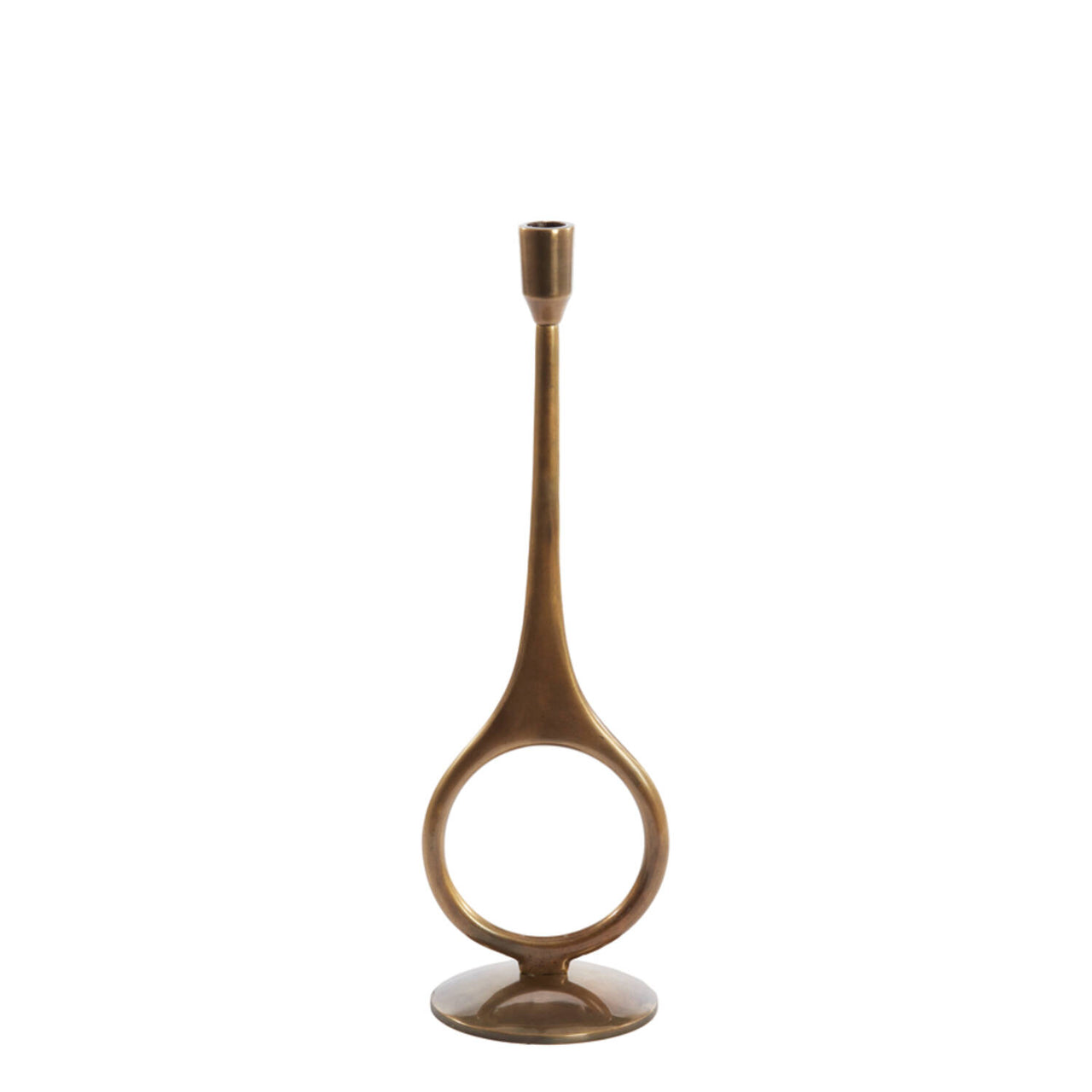 Light & Living Antiga Antique Bronze Candle Stick