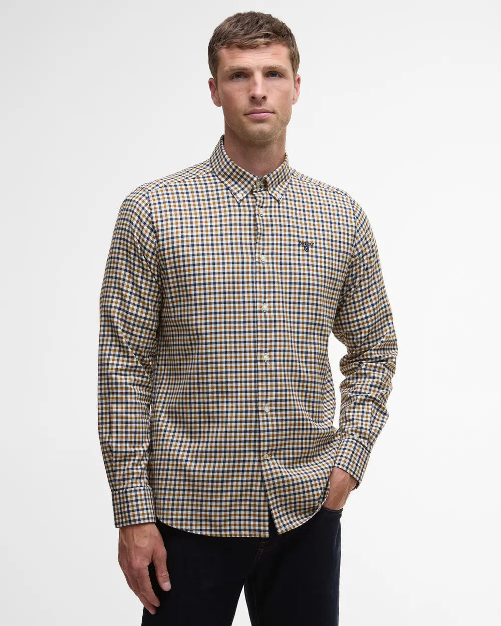 Barbour Finkle Tailored Gingham Shirt - Copper