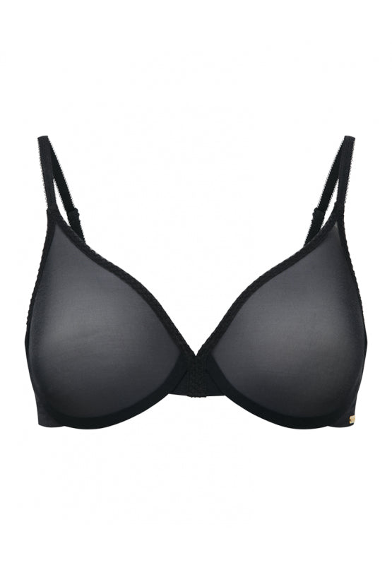 Gossard Glossies Sheer Moulded Bra - Black