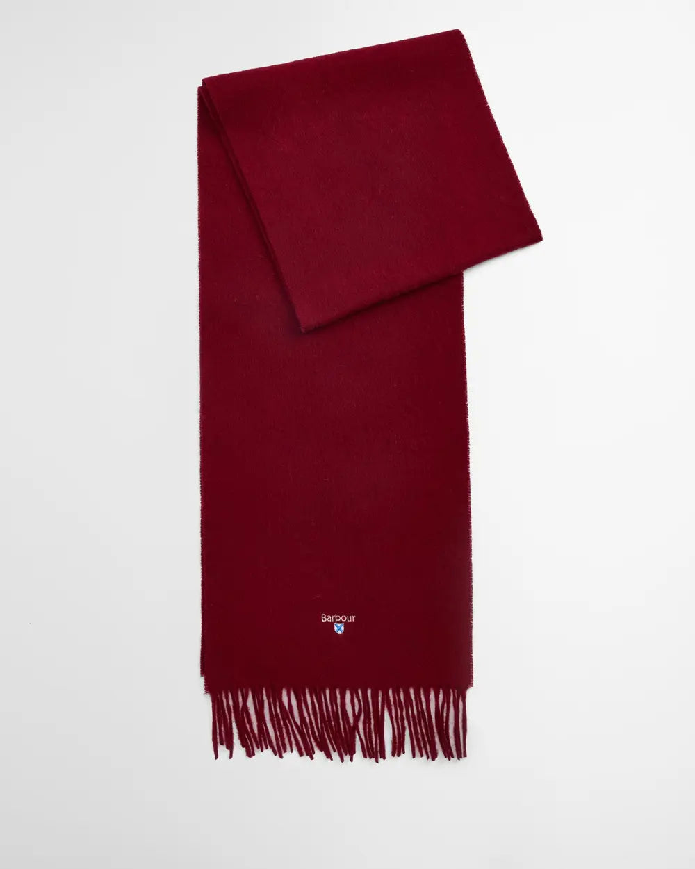 Barbour Plain Lambswool Scarf - Biking Red