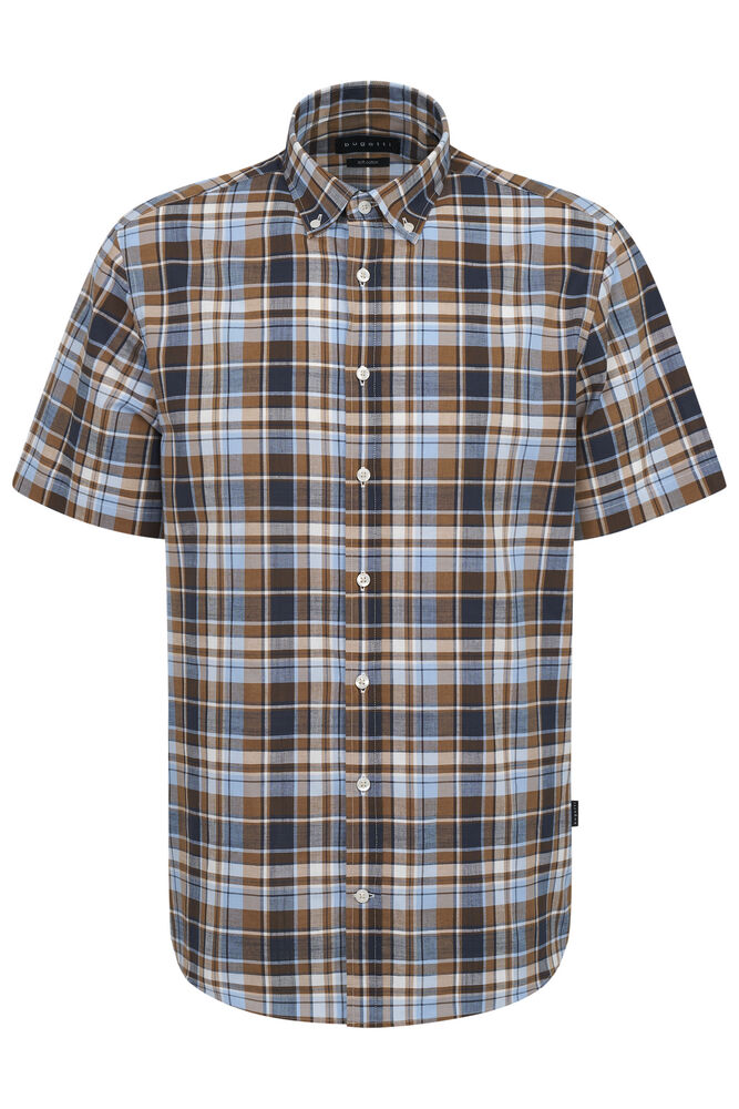 Bugatti Brown and Navy Pattern Shirt