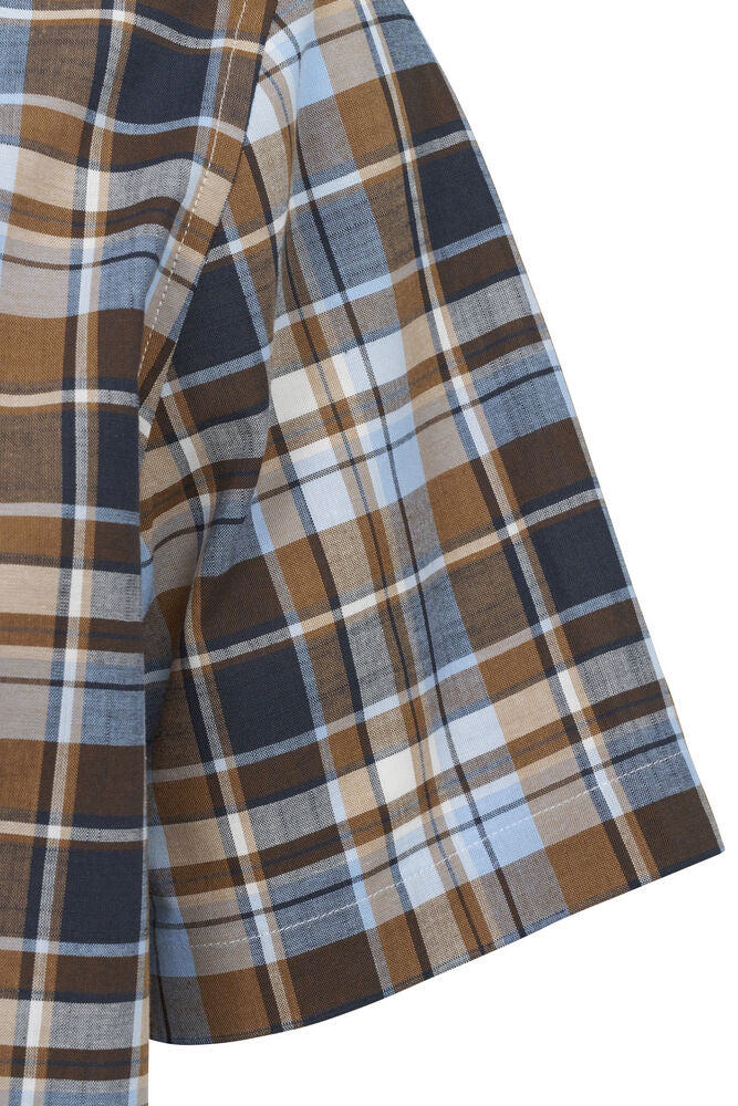 Bugatti Brown and Navy Pattern Shirt