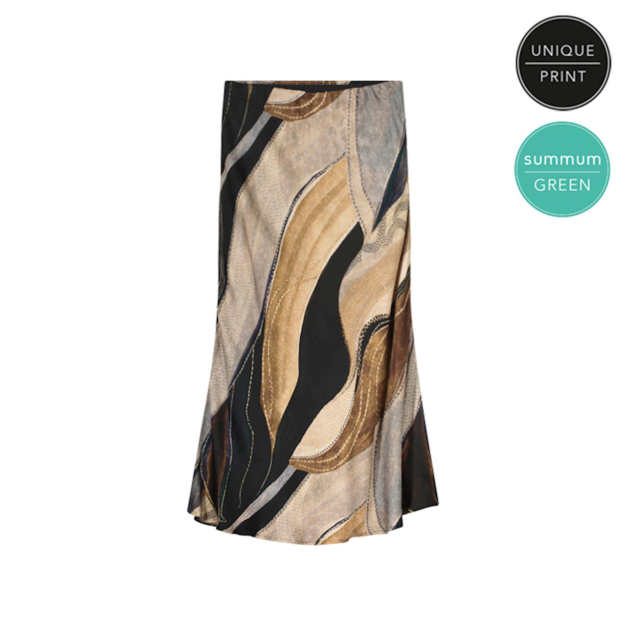 Summum Flowy Lines Multicolour Skirt