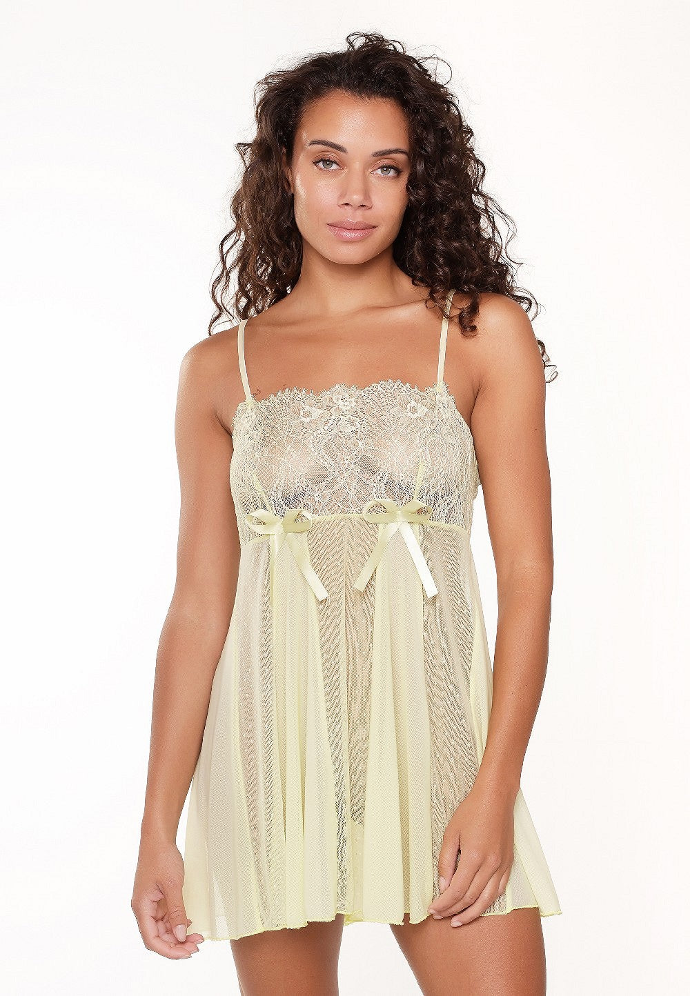 Lingadore Baby Doll Chemise - Sunny Lime