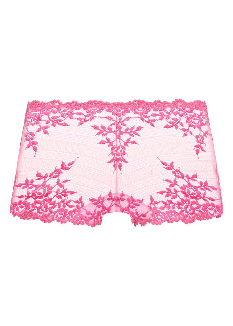 Wacoal Embrace Lace Boyshorts - Ballet Slipper/Chateau Rose
