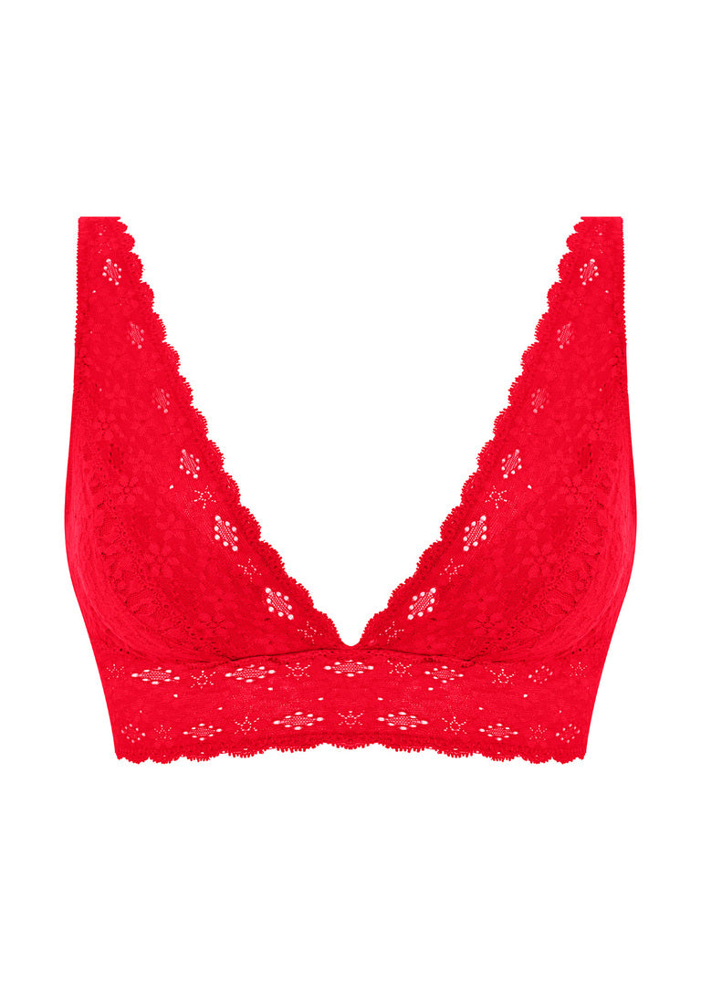 Wacoal Halo Lace Soft Cup Bra - Equestrian Red
