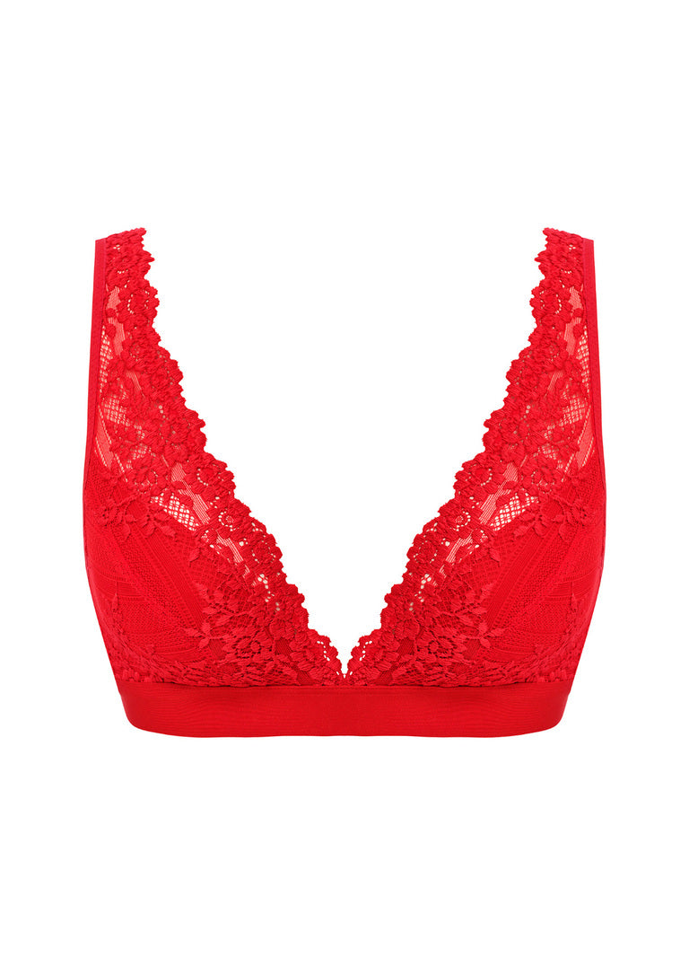 Wacoal Embrace Lace Soft Cup Bra - Equestrian Red