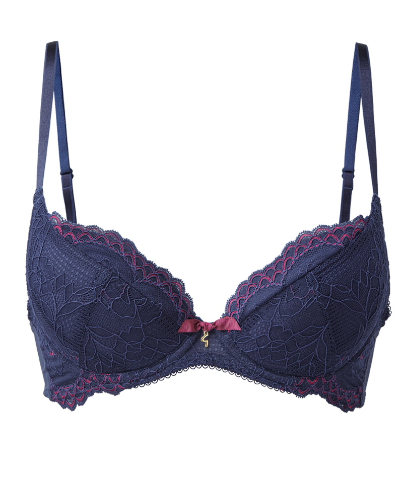 Gossard Superboost Lace Plunge Bra - Midnight