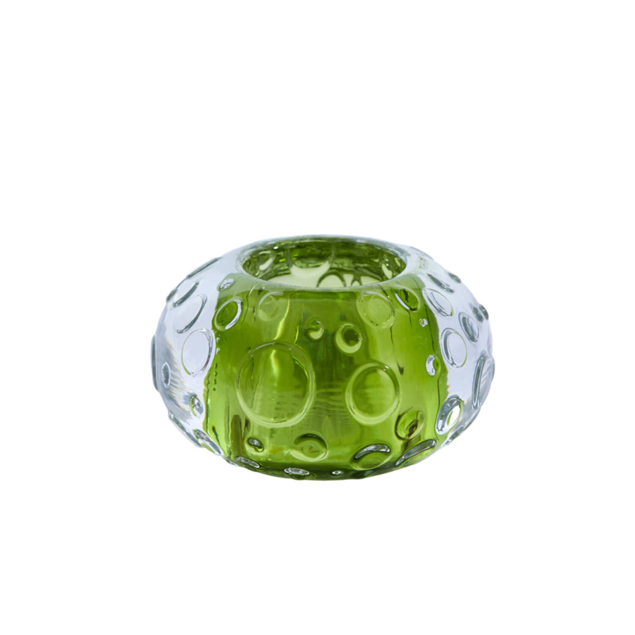 Light & Living FINLEY Glass Tea Light Holder - Light Green