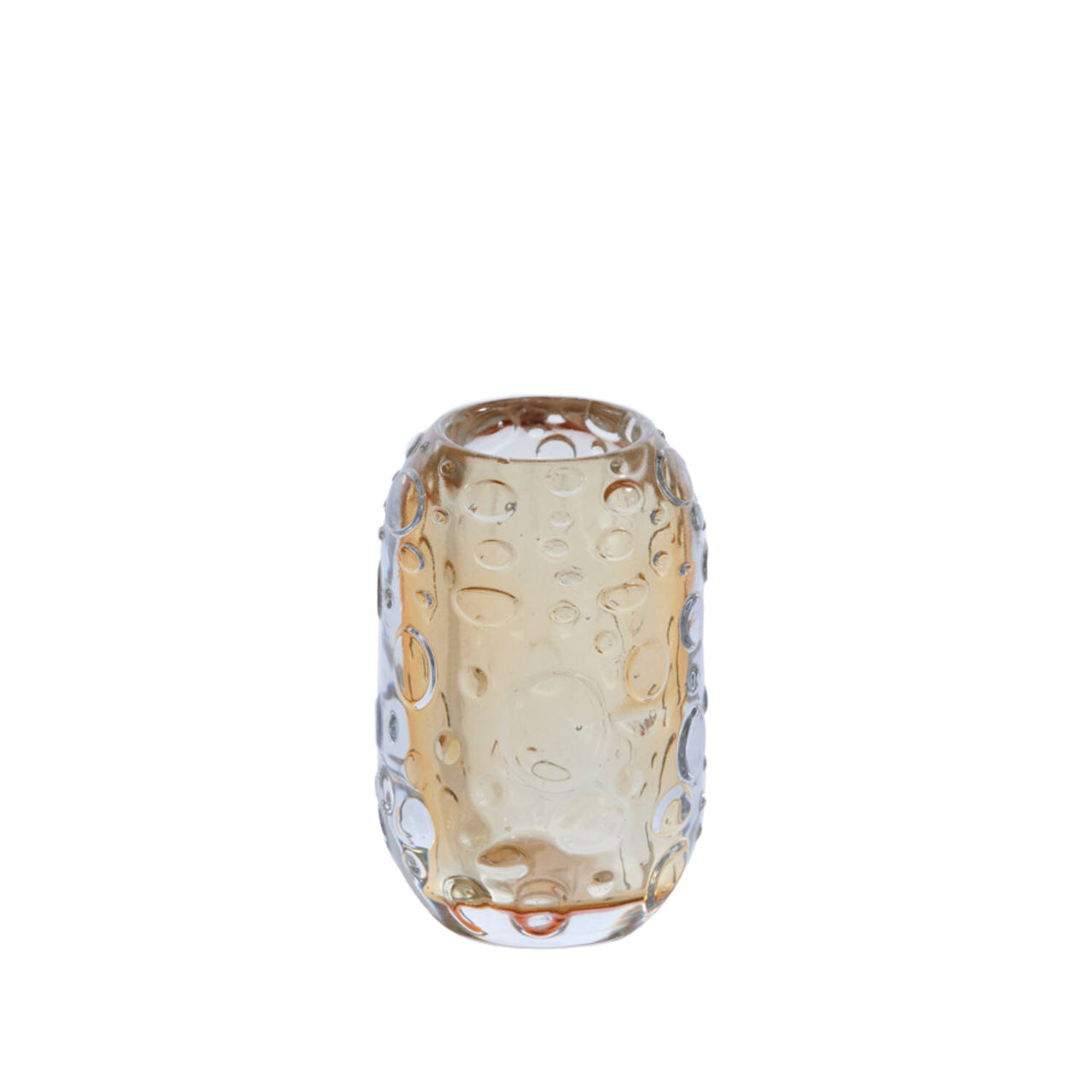 Light & Living FINLEY Glass Tea Light Holder - Ocher Yellow