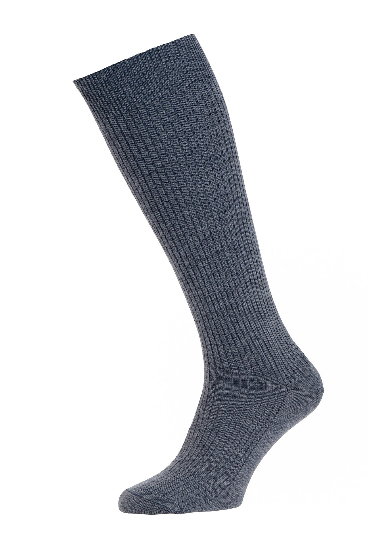 HJ Hall Immaculate Wool Long Socks Mid Grey