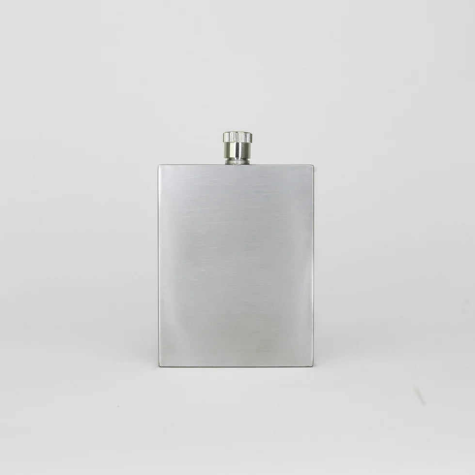 Sophos Silver 3oz Slimline Square Hip Flask