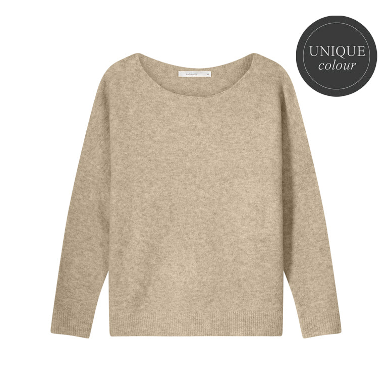 Summum Dune Boat Neck Wool Sweater