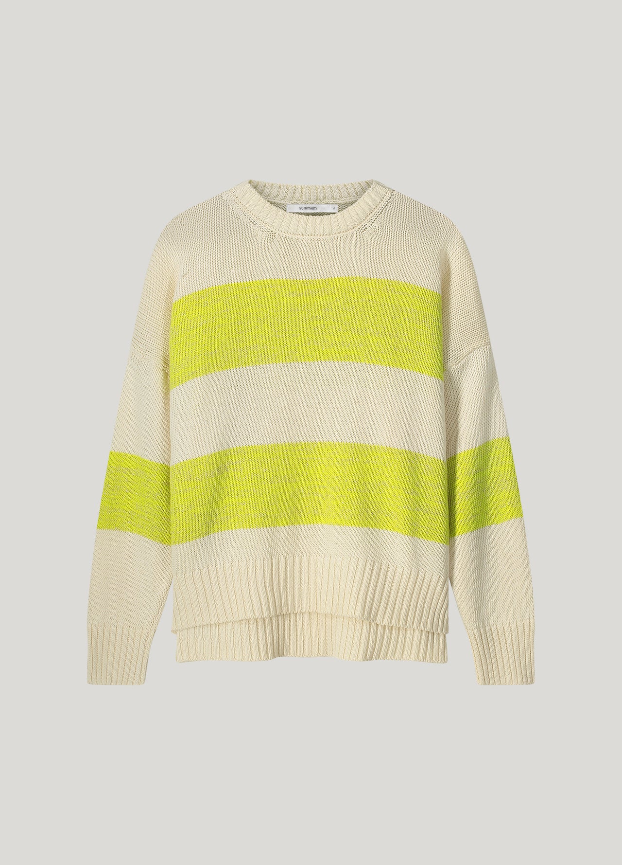 Summum Lemon Striped Knit Jumper
