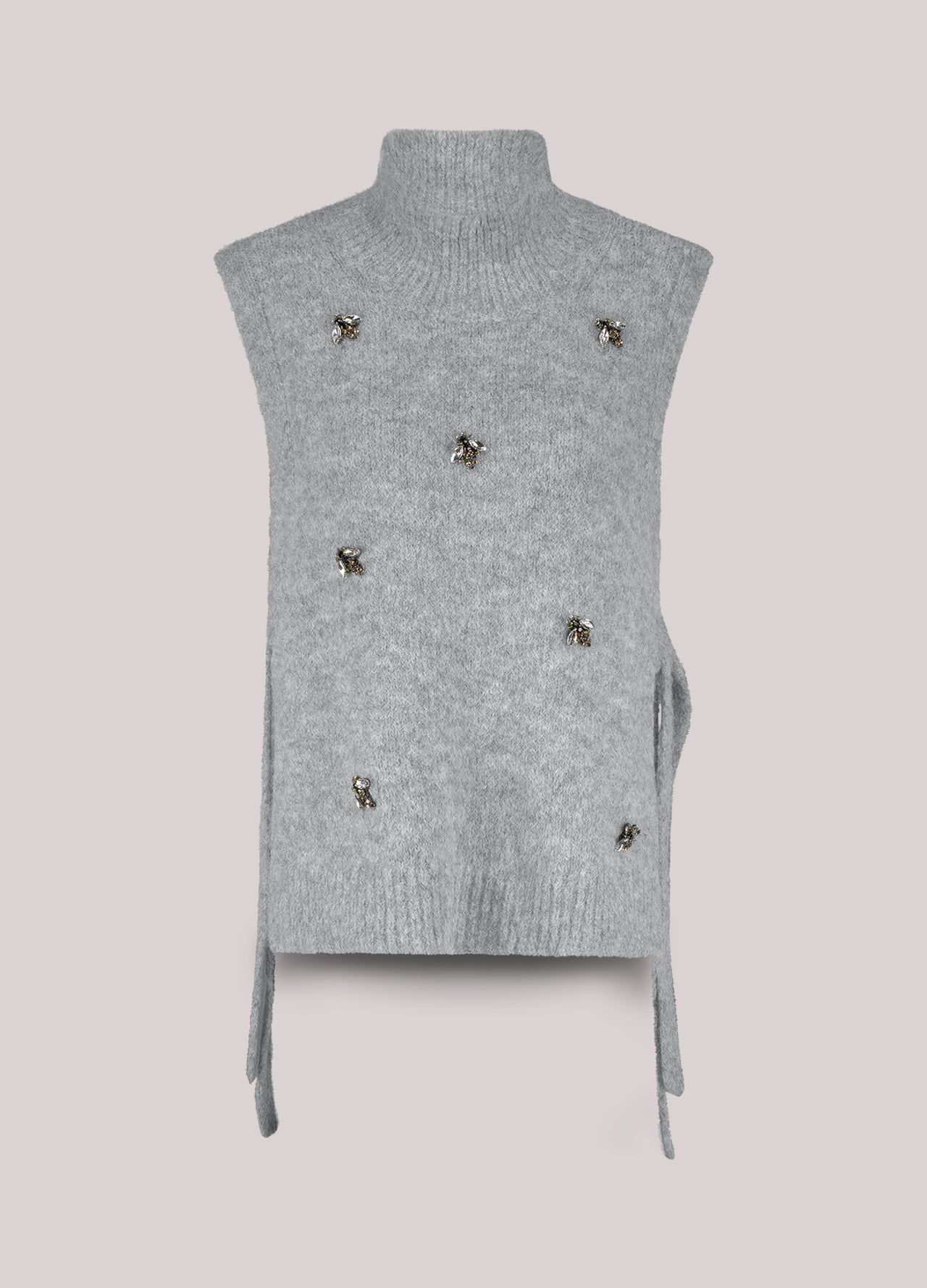 Summum Embellished Spencer Knit - Mist