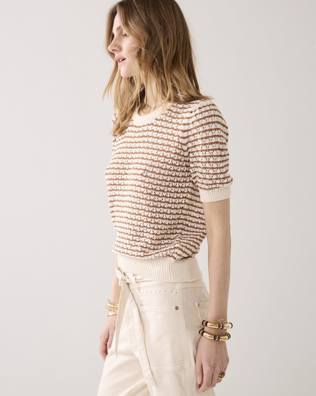 Summum Short Sleeve Jumper - Ivory