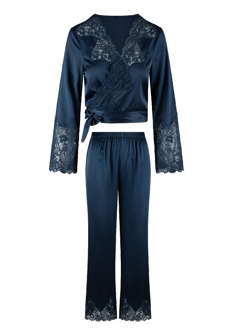 LingaDore Satin Pyjama Set - Midnight