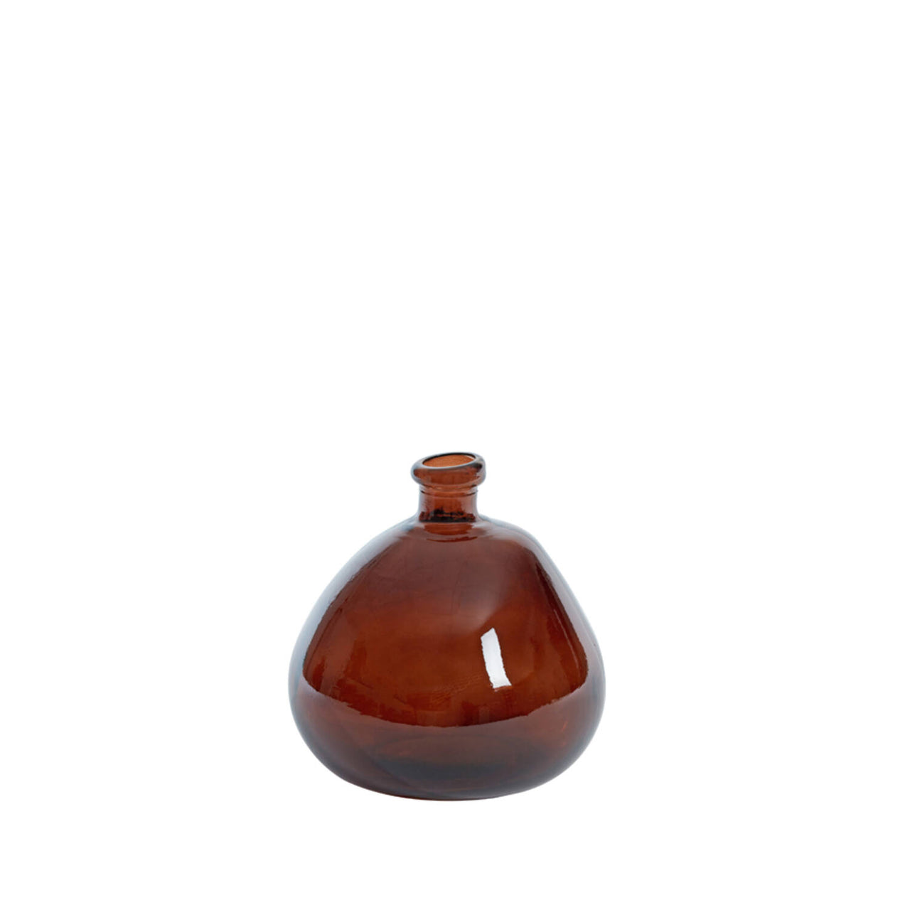 Light & Living SELORES Glass Vase -Shiny Dark Brown