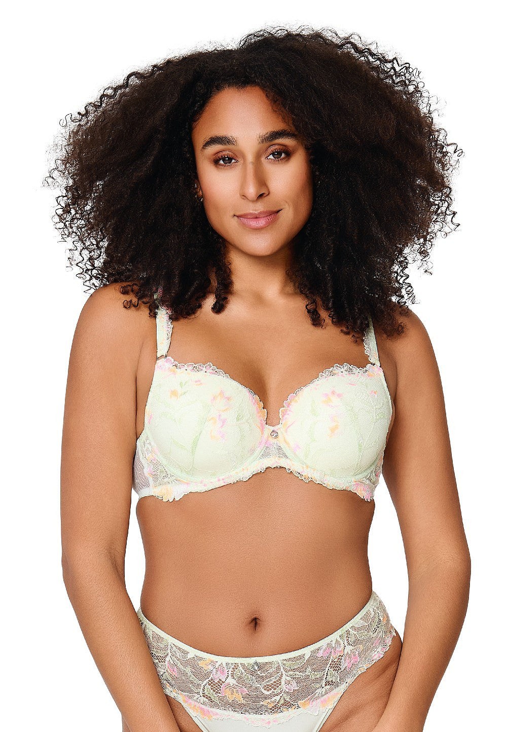 LingaDore Lace T-shirt Bra - Canary Green