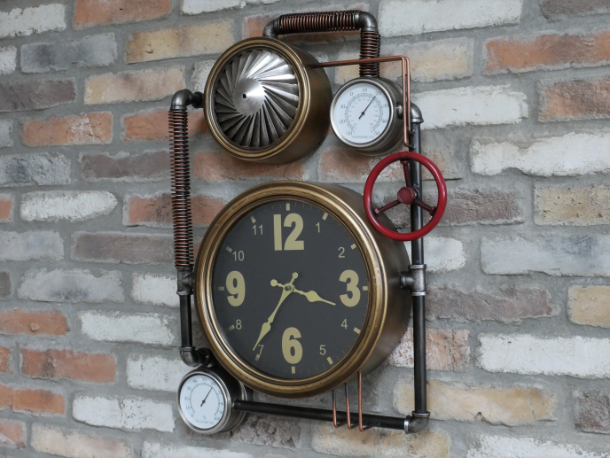 Dutch Imports Industrial Clock