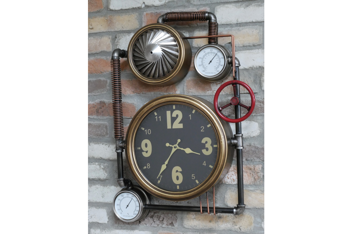 Dutch Imports Industrial Clock