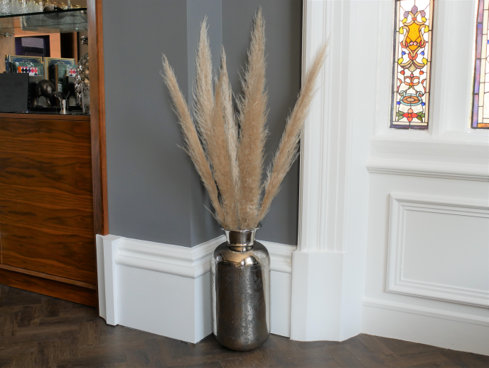 Dutch Imports Aluminium Silver Vase - Small