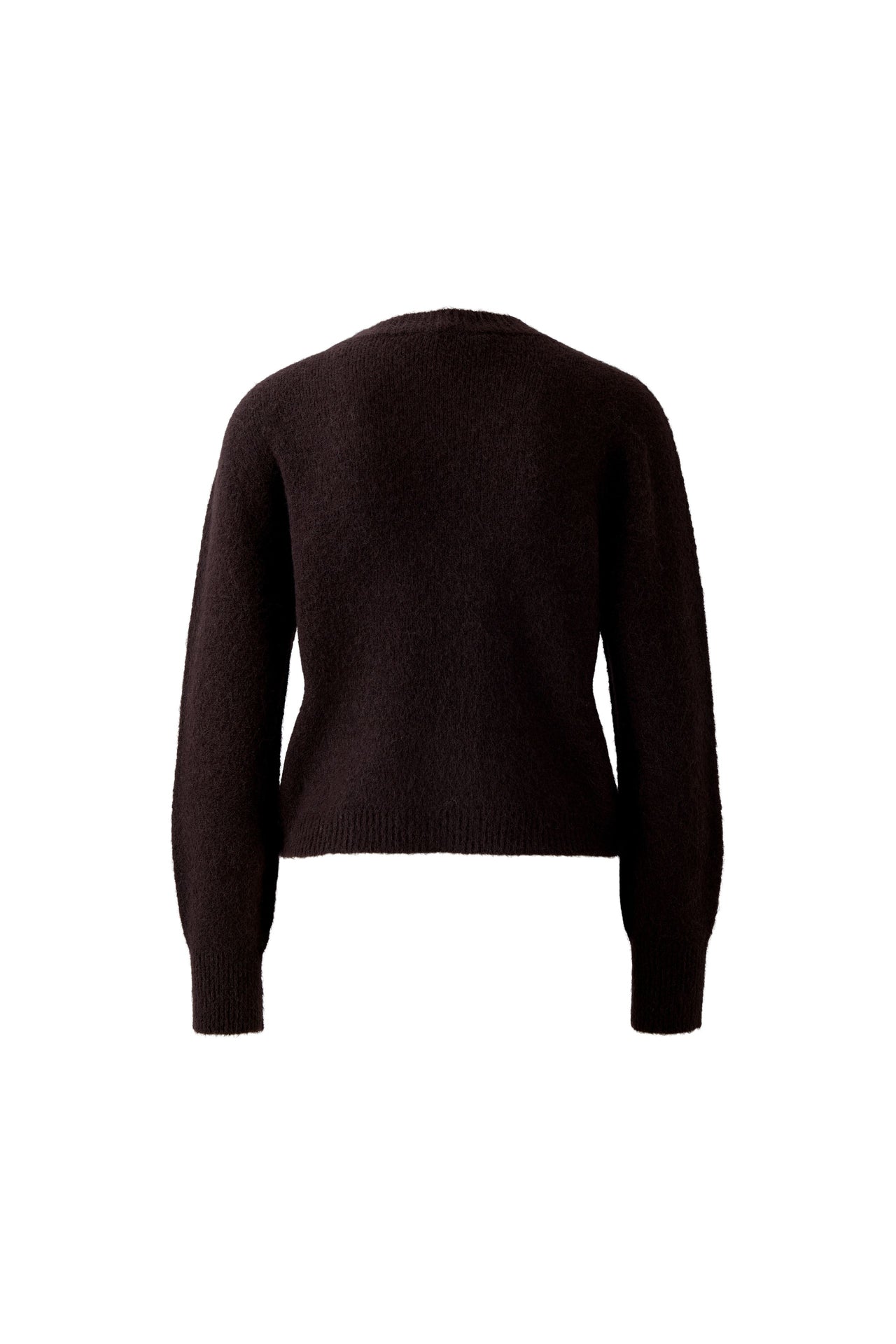 Oui Knitted Jumper - Dark Ganache