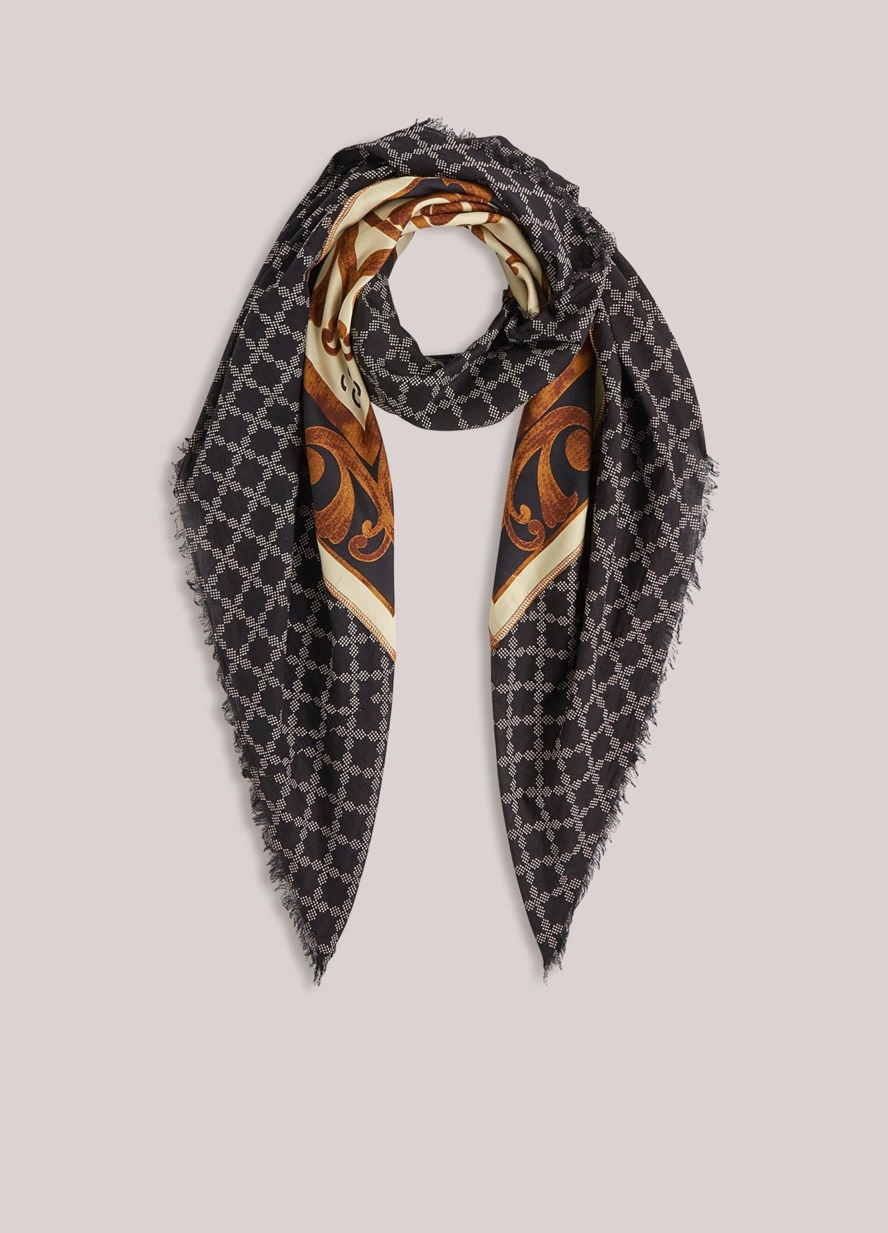 Summum Satin Scarf Square - Buttercream