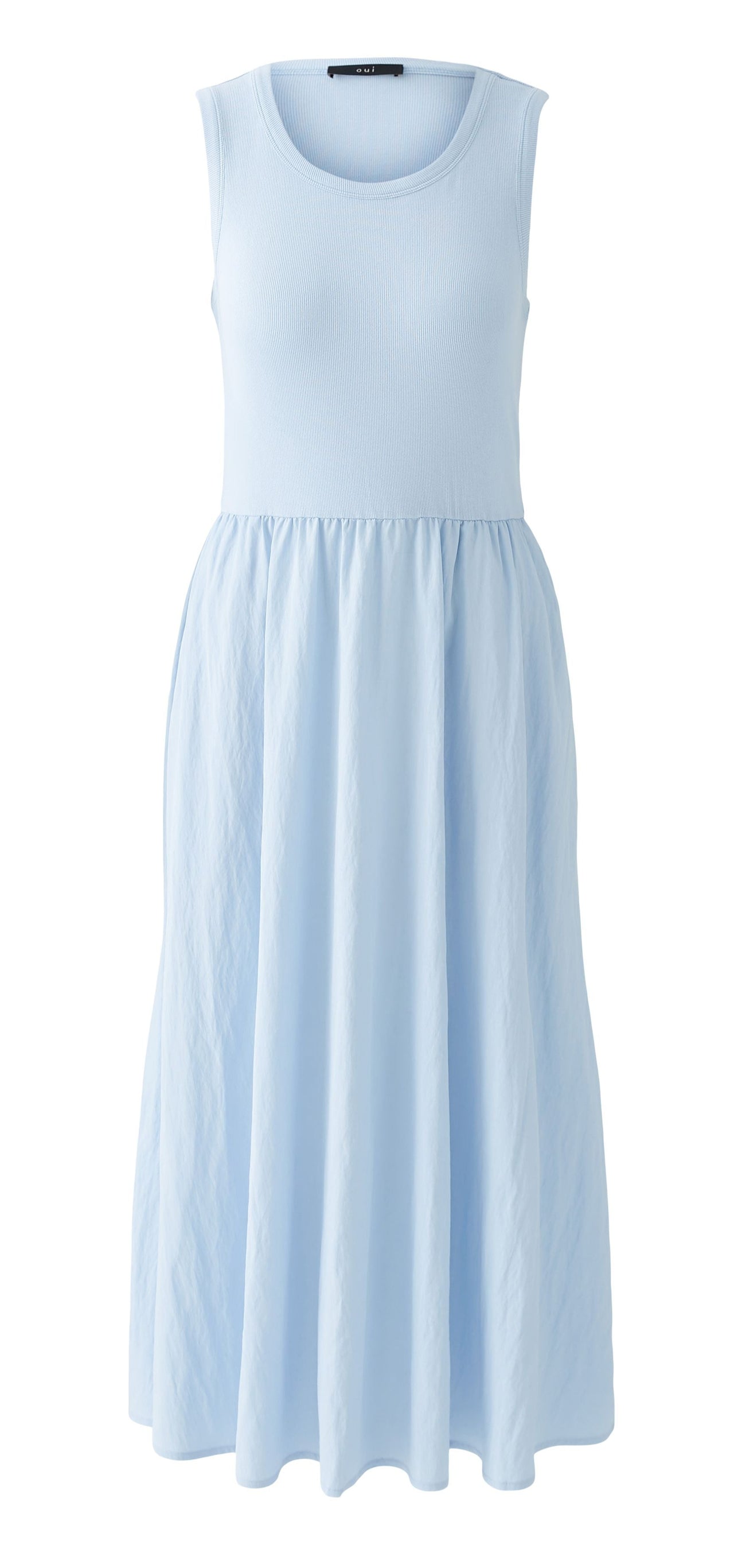 Oui Light Blue Jersey Maxi Dress