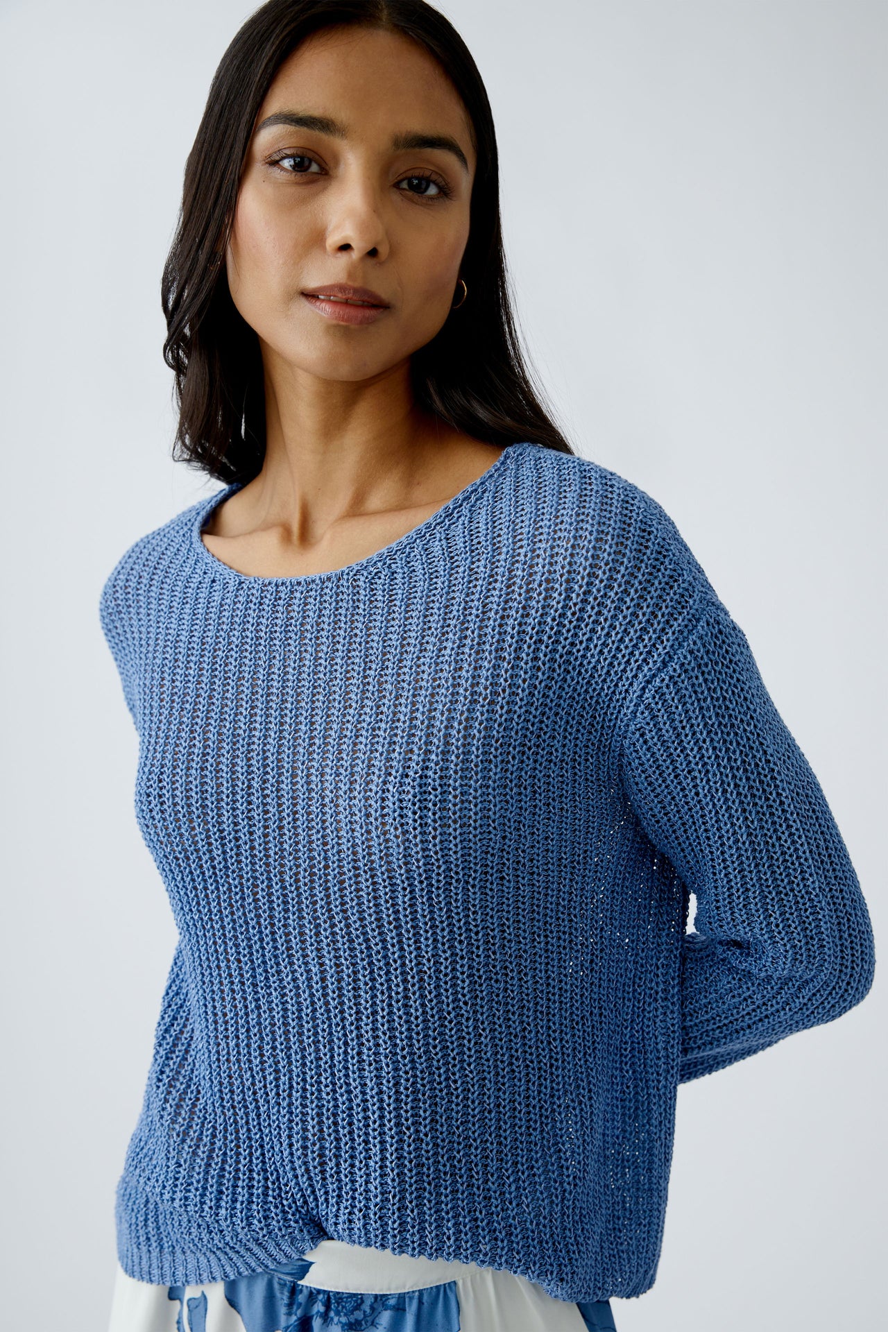 Oui Ocean Blue Jumper