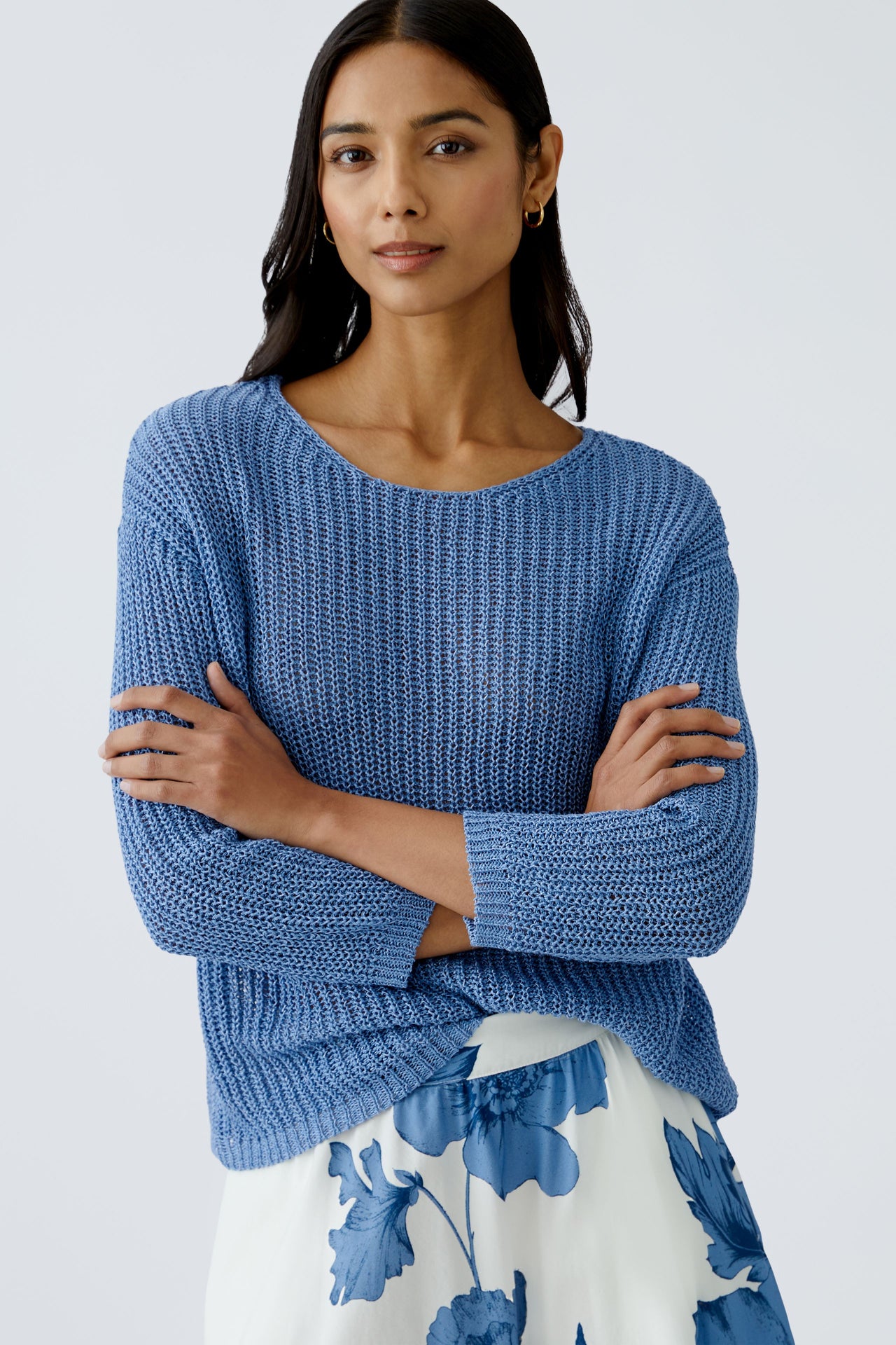 Oui Ocean Blue Jumper