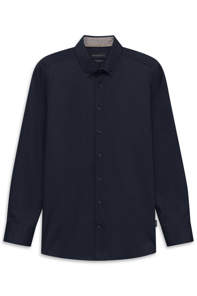 Bugatti Mens Casual Shirt - Navy Blue