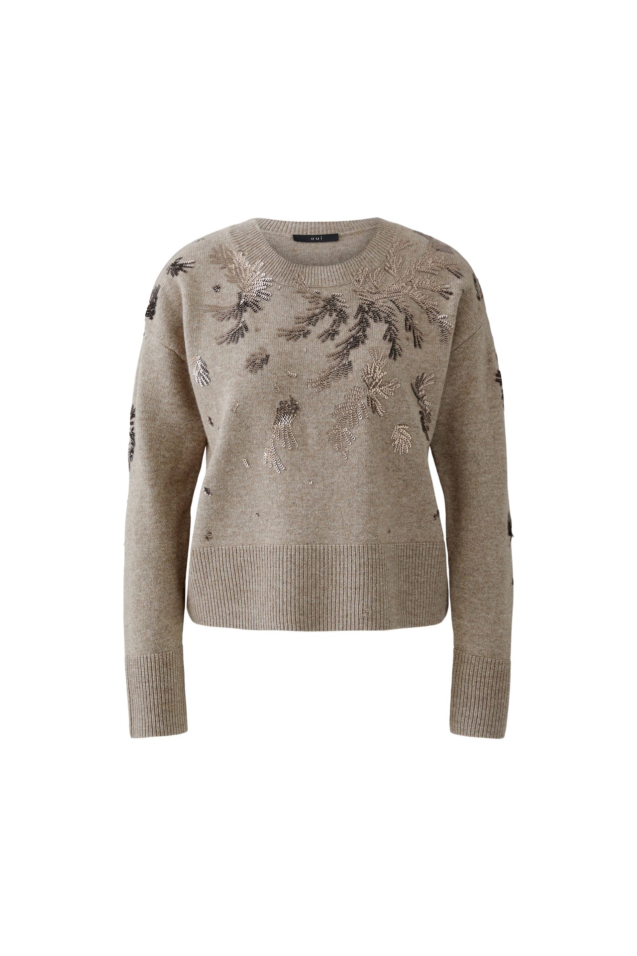 Oui Jumper - Smokey Taupe