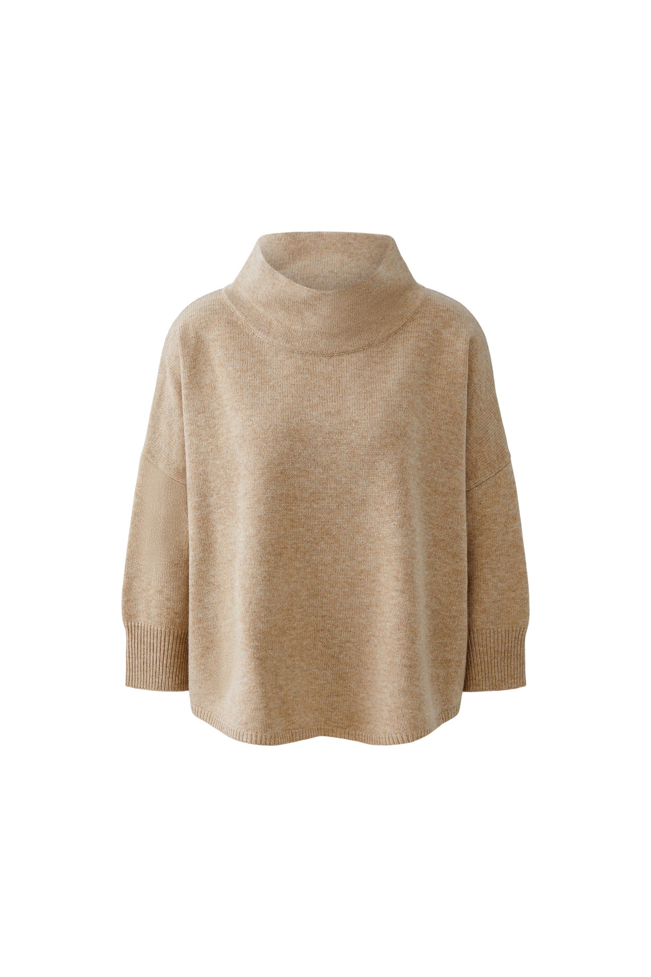 Oui Knitted Jumper - Beige Melange
