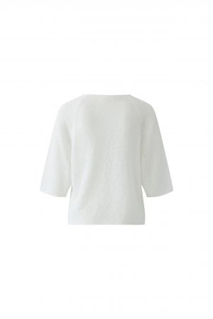 Oui Short Sleeve Jumper - Optic White