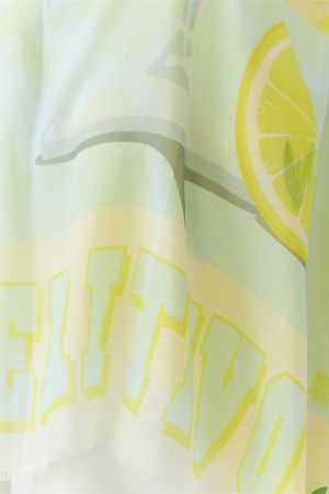 Oui Lemon Patterned Scarf