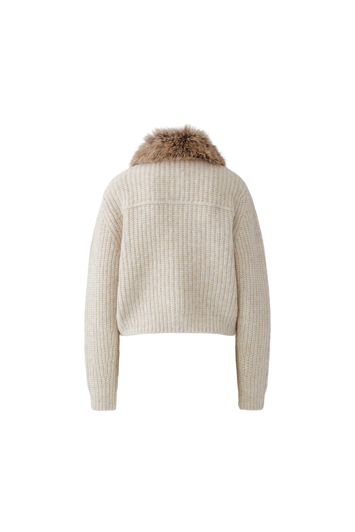 Oui Knit Beige Melange Jacket