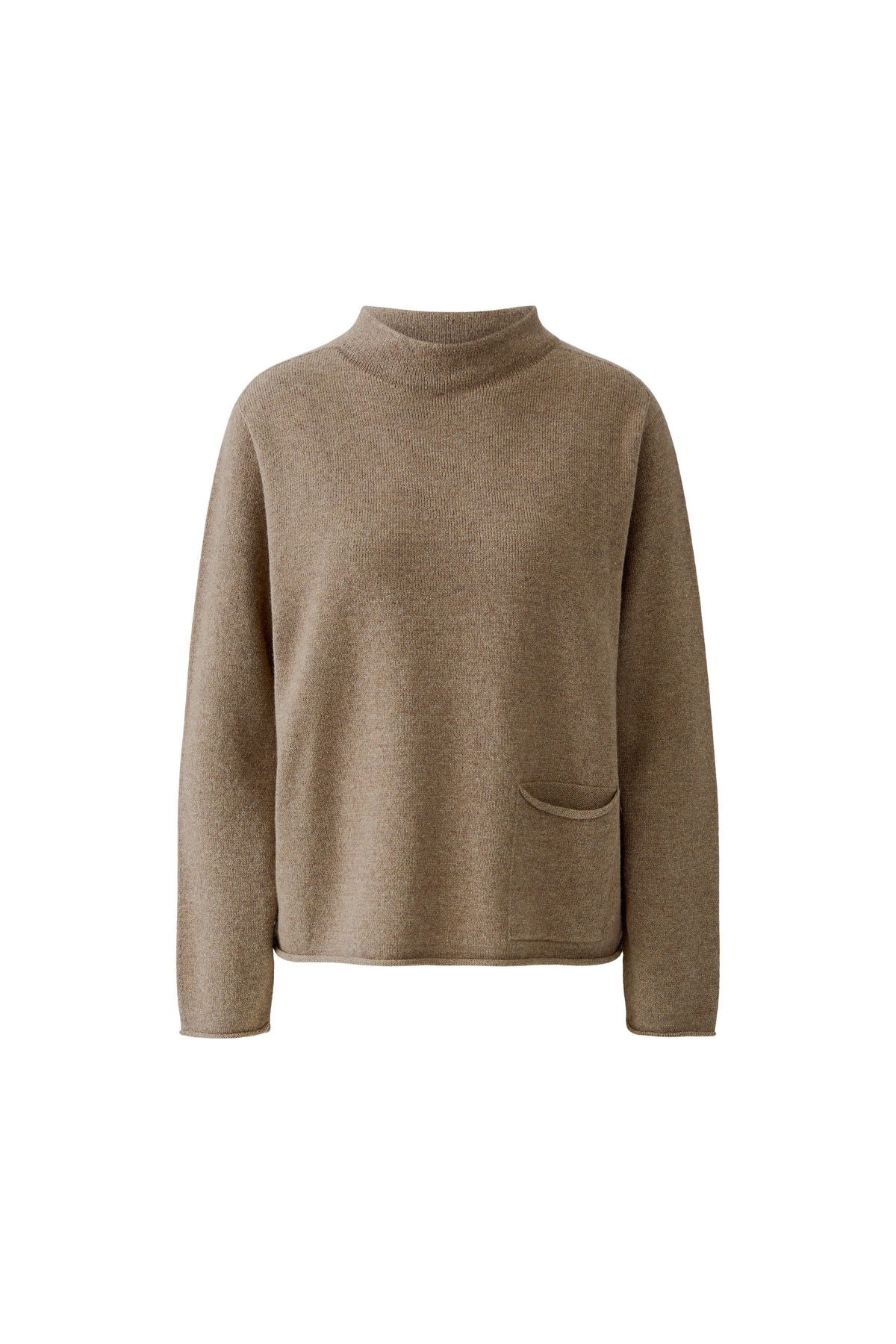 Oui Taupe Melange Pullover
