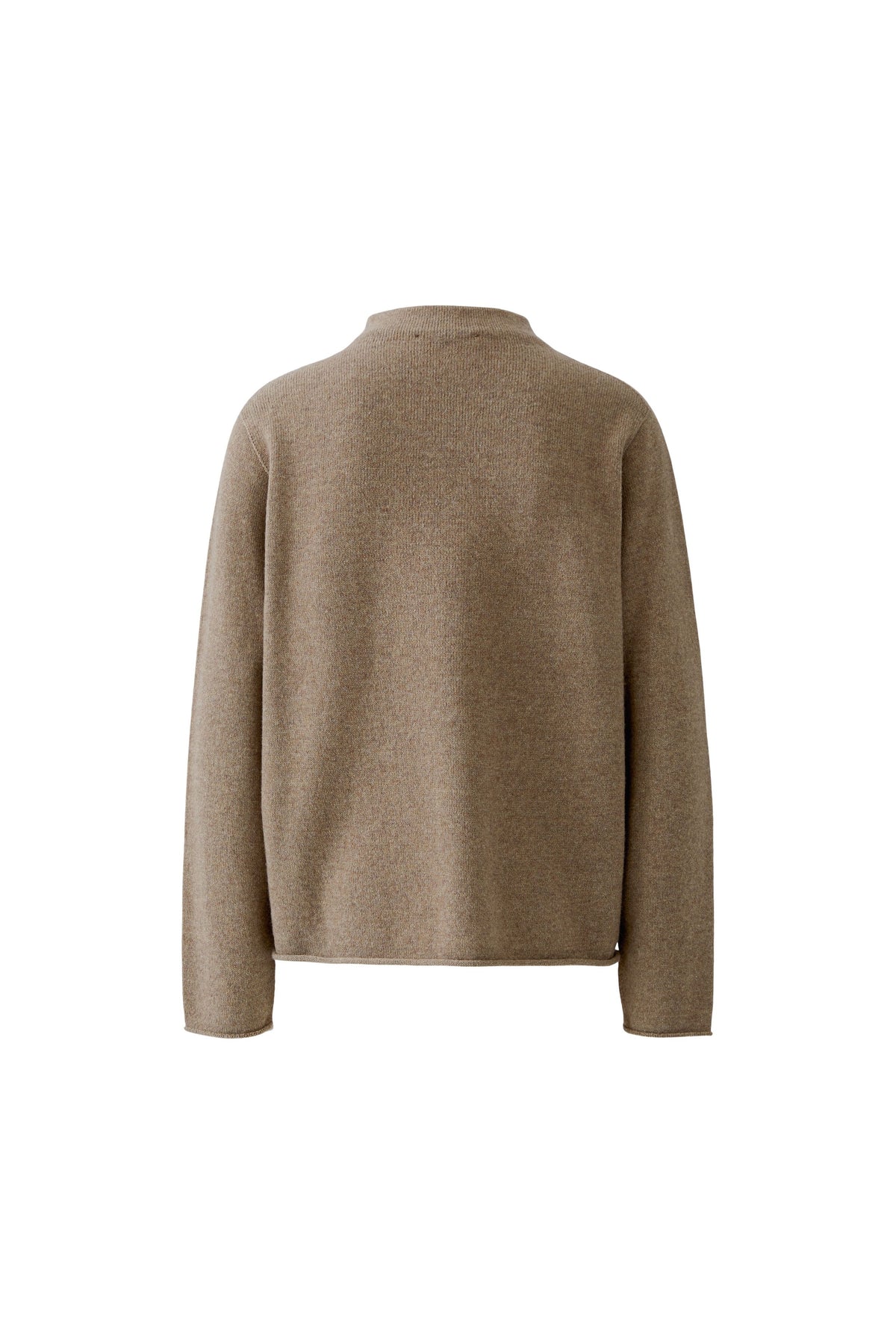 Oui Taupe Melange Pullover