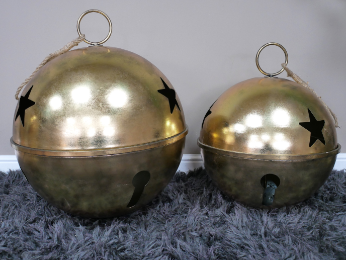 Dutch Imports Set Of 2 Giant Bells