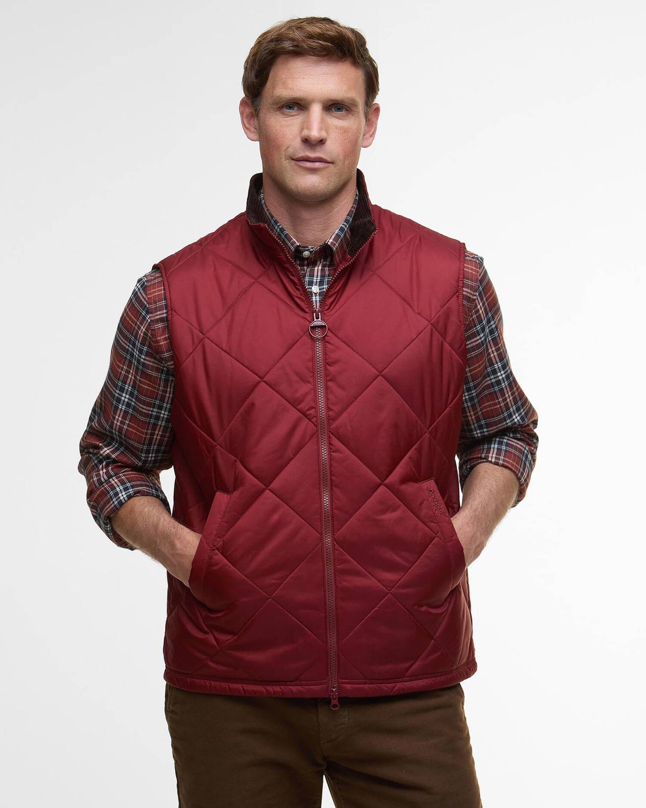 Barbour Finn Quilted Gilet - Brick Red