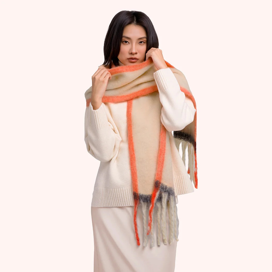 Powder Aria Cosy Scarf - Peach Mix