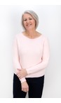 Amazing Woman Jenna Pale Pink Fine Rib Boat Neck Knit