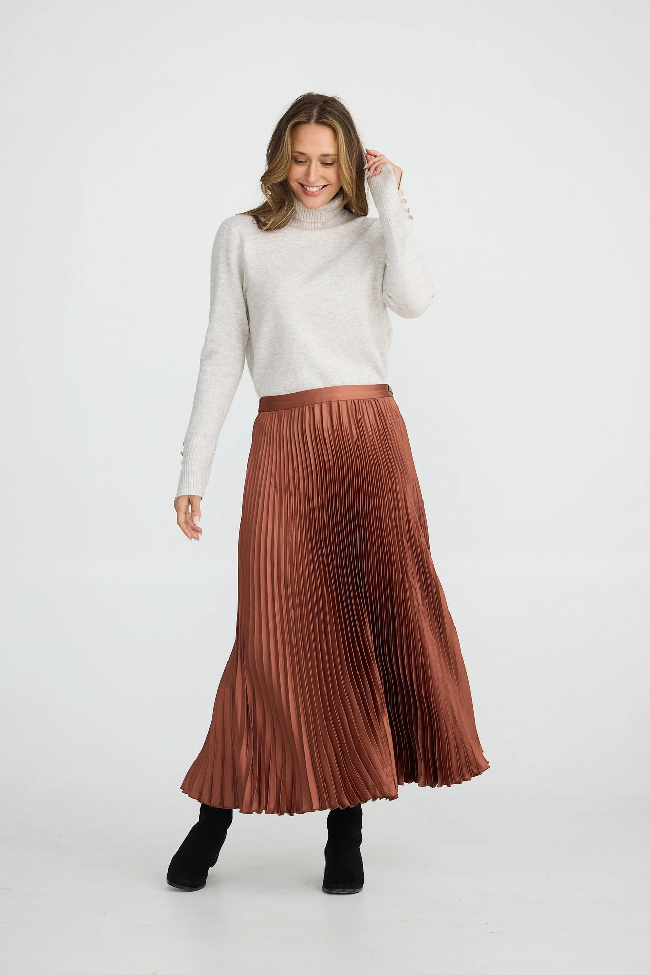 Brave & True Identity Skirt - Chestnut