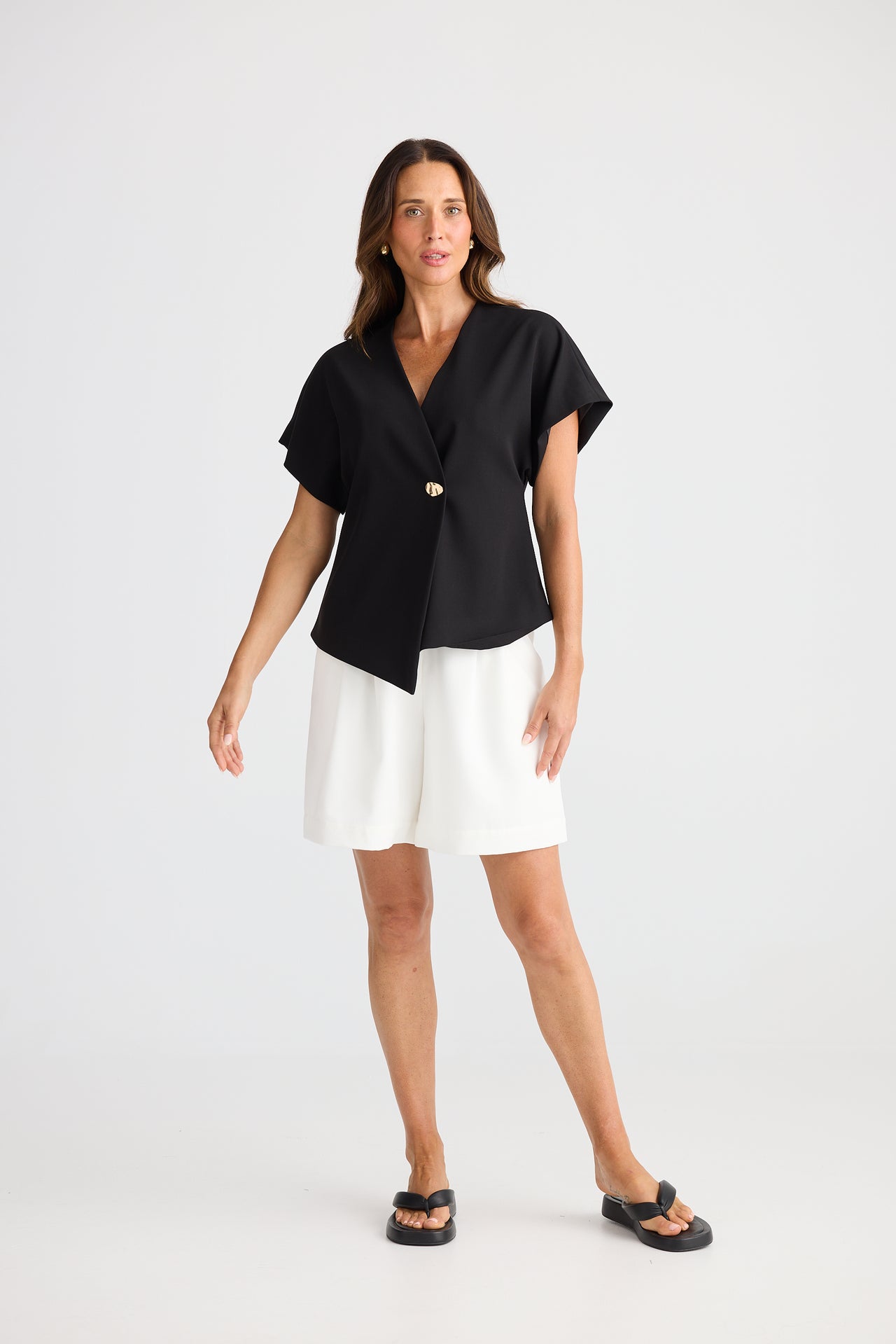 Brave & True Origami Top - Black