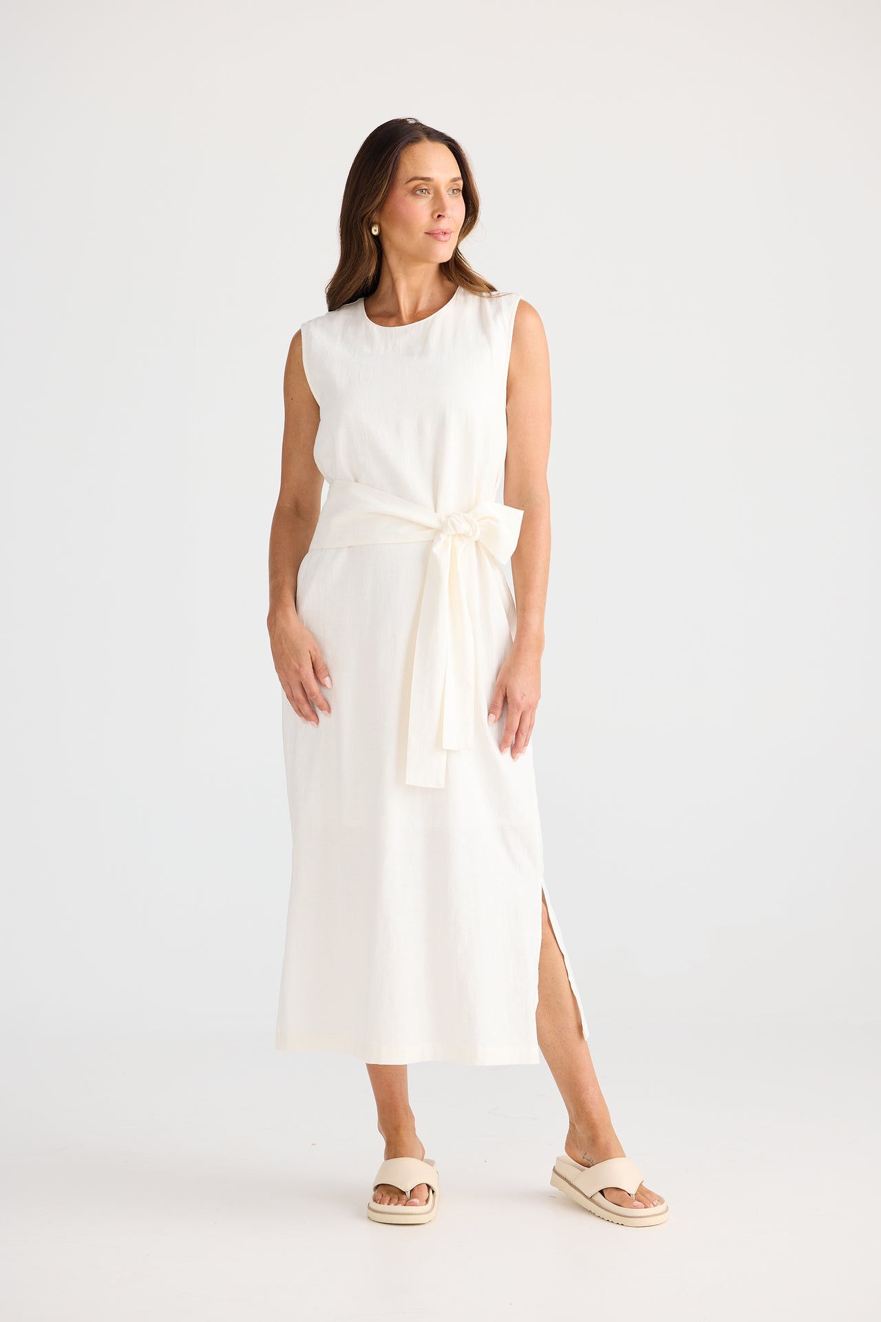 Brave & True Turning Point Dress - Off White