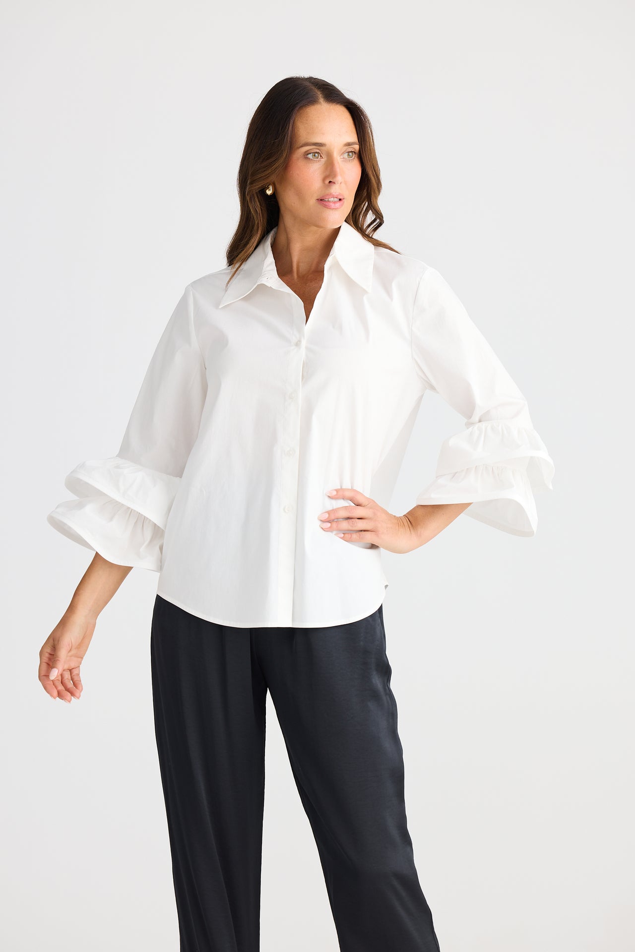Brave & True Solana Shirt - White